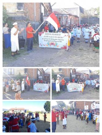 Karnaval Kolaboratif Jenjang TK dan SD Desa Bebetin Menyambut HUT RI Ke-78